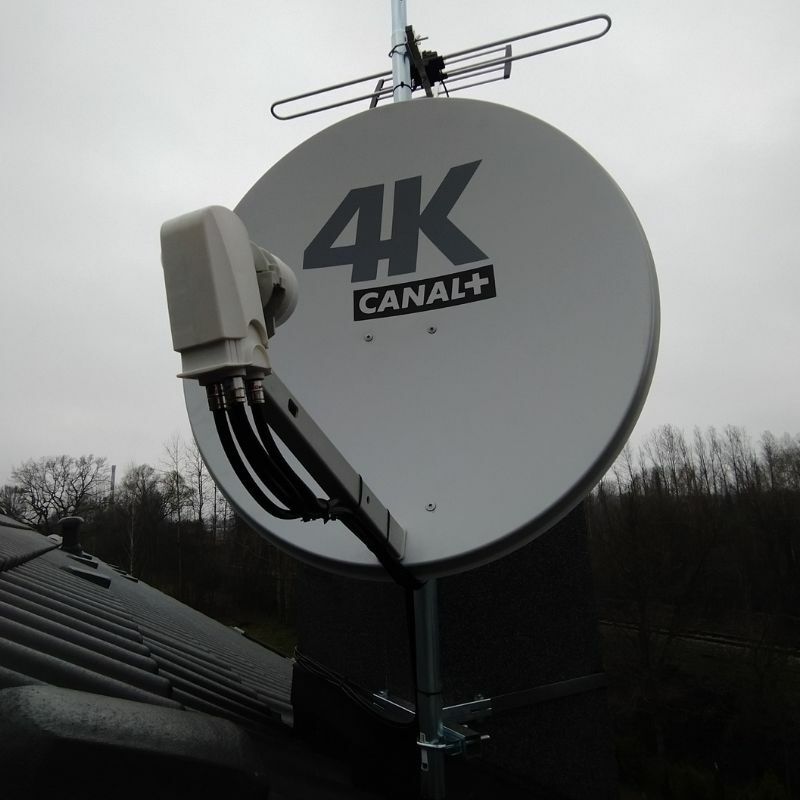Ustawienie anteny satelitarnej Canal plus 4K